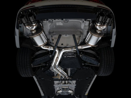 AWE Tuning 19 - 23 Audi C8 S6/S7 2.9T V6 AWD Touring Edition Exhaust - Diamond Black Tips - CPC Performance