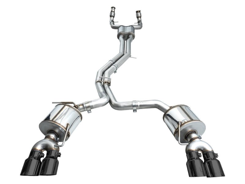AWE Tuning 19 - 23 Audi C8 S6/S7 2.9T V6 AWD Touring Edition Exhaust - Diamond Black Tips - CPC Performance