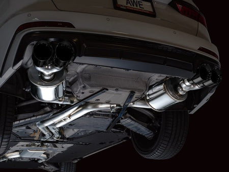 AWE Tuning 19 - 23 Audi C8 S6/S7 2.9T V6 AWD Touring Edition Exhaust - Diamond Black Tips - CPC Performance
