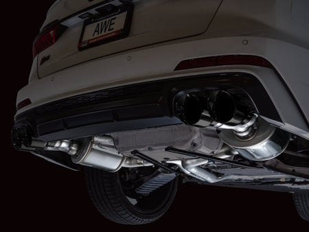 AWE Tuning 19 - 23 Audi C8 S6/S7 2.9T V6 AWD Touring Edition Exhaust - Diamond Black Tips - CPC Performance