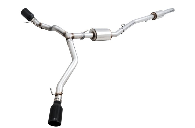 AWE Tuning 20 - 21 Jeep Gladiator JT 3.6L Tread Edition Cat - Back Dual Exhaust - Diamond Black Tip - CPC Performance