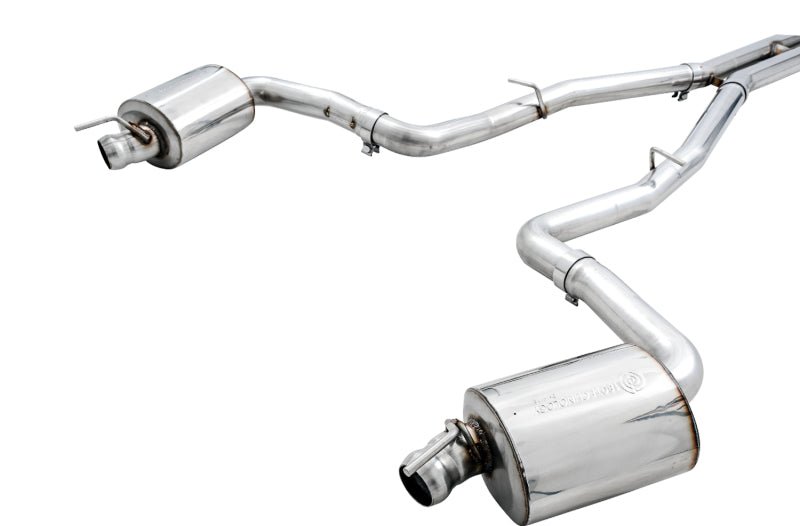 AWE Tuning 2015+ Dodge Challenger 6.4L/6.2L Non - Resonated Touring Edition Exhaust - Use Stock Tips - CPC Performance