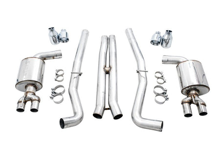 AWE Tuning 2015+ Dodge Challenger 6.4L/6.2L Non - Resonated Touring Edition Exhaust - Use Stock Tips - CPC Performance