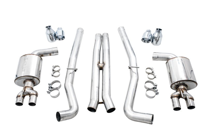 AWE Tuning 2015+ Dodge Challenger 6.4L/6.2L Non - Resonated Touring Edition Exhaust - Use Stock Tips - CPC Performance