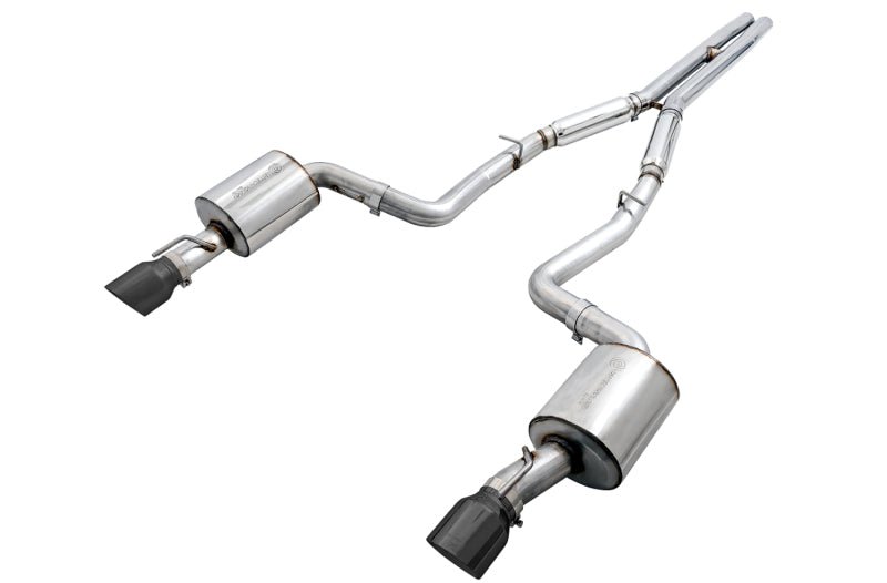AWE Tuning 2015+ Dodge Charger 6.4L/6.2L Non - Resonated Touring Edition Exhaust - Diamond Blk Tips - CPC Performance