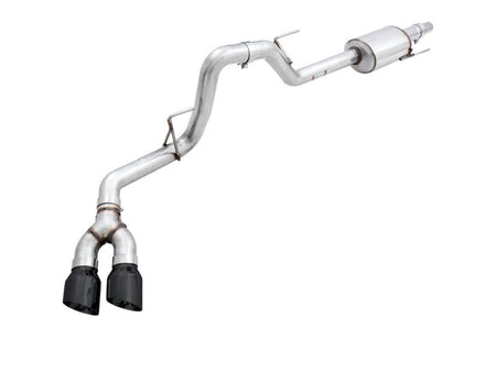 AWE Tuning 2015+ Ford F - 150 0FG Single Exit Performance Exhaust System w/4.5in Diamond Black Tips - CPC Performance