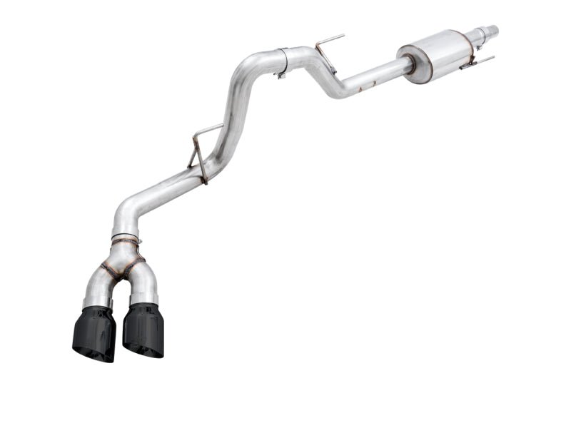 AWE Tuning 2015+ Ford F - 150 0FG Single Exit Performance Exhaust System w/4.5in Diamond Black Tips - CPC Performance