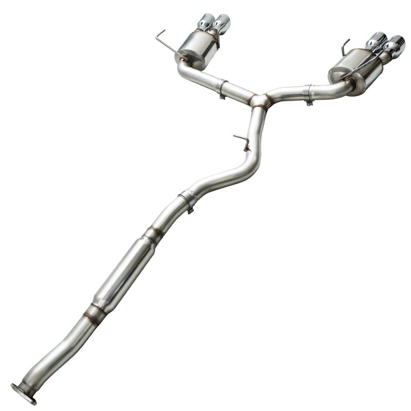 AWE Tuning 2015+ Subaru WRX VA Sedan Touring Edition Exhaust - Chrome Silver Tips (102mm) - CPC Performance