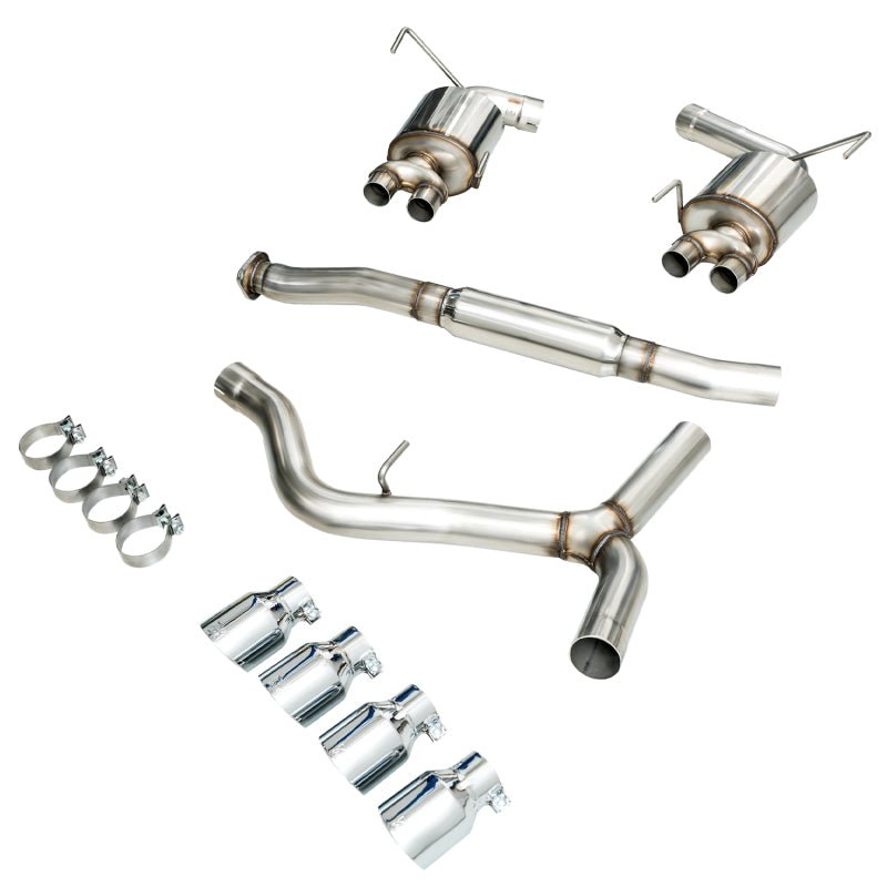 AWE Tuning 2015+ Subaru WRX VA Sedan Touring Edition Exhaust - Chrome Silver Tips (102mm) - CPC Performance