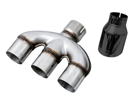 AWE Tuning 2016+ Honda Civic Si Track Edition Exhaust w/Front Pipe & Triple Diamond Black Tips - CPC Performance