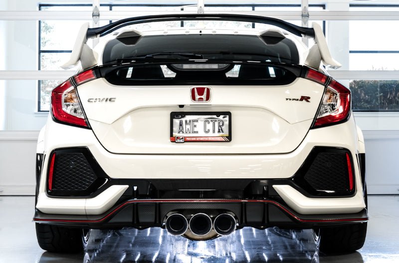 AWE Tuning 2017+ Honda Civic Type R Touring Edition Exhaust w/Front & Mid Pipes - Chrome Silver Tips - CPC Performance