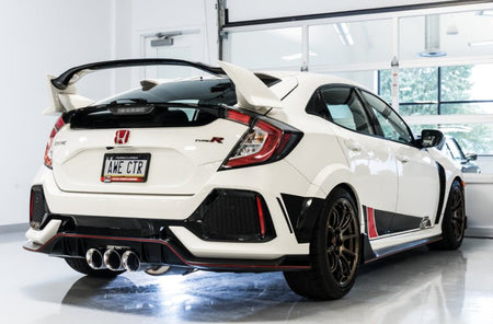AWE Tuning 2017+ Honda Civic Type R Touring Edition Exhaust w/Front & Mid Pipes - Chrome Silver Tips - CPC Performance
