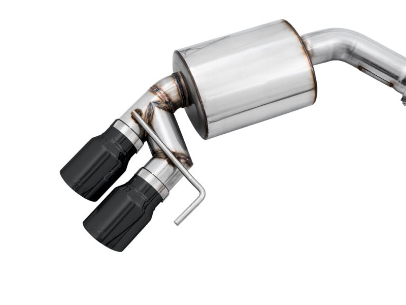 AWE Tuning 2018+ Ford Mustang GT (S550) Cat - back Exhaust - Touring Edition (Quad Diamond Black Tips) - CPC Performance