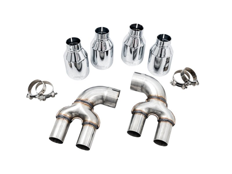 AWE Tuning 2019+ BMW M340i (G20) Non - Resonated Touring Edition Exhaust - Quad Chrome Silver Tips - CPC Performance