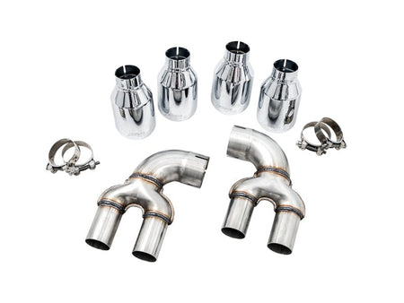 AWE Tuning 2019+ BMW M340i (G20) Non - Resonated Touring Edition Exhaust - Quad Chrome Silver Tips - CPC Performance