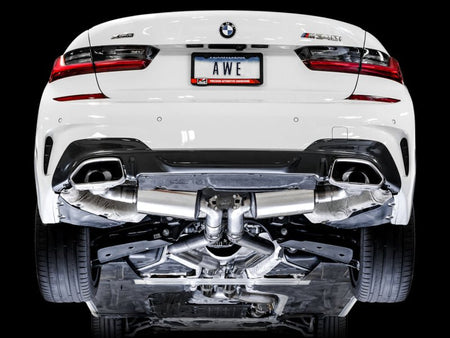 AWE Tuning 2019+ BMW M340i (G20) Resonated Touring Edition Exhaust (Use OE Tips) - CPC Performance