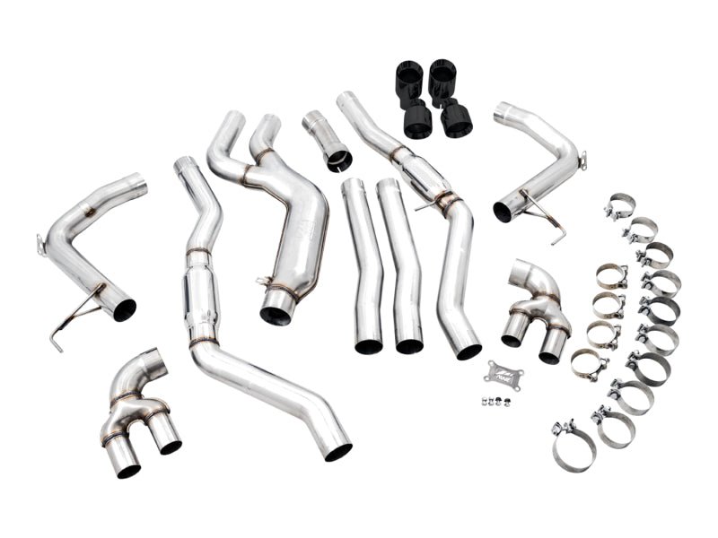 AWE Tuning 2019+ BMW M340i (G20) Track Edition Exhaust - Quad Diamond Black Tips - CPC Performance