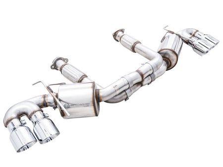 AWE Tuning 2020 Chevrolet Corvette (C8) Touring Edition Exhaust - Quad Chrome Silver Tips - CPC Performance