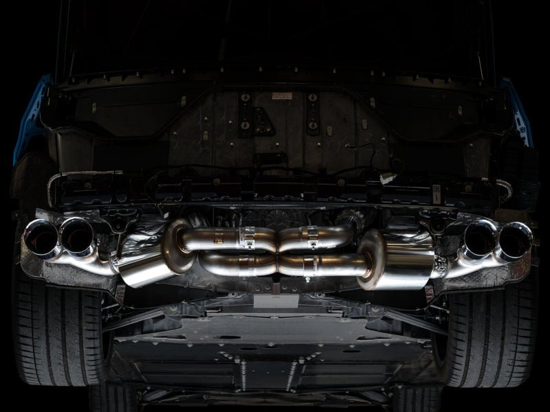 AWE Tuning 2020 Chevrolet Corvette (C8) Touring Edition Exhaust - Quad Chrome Silver Tips - CPC Performance