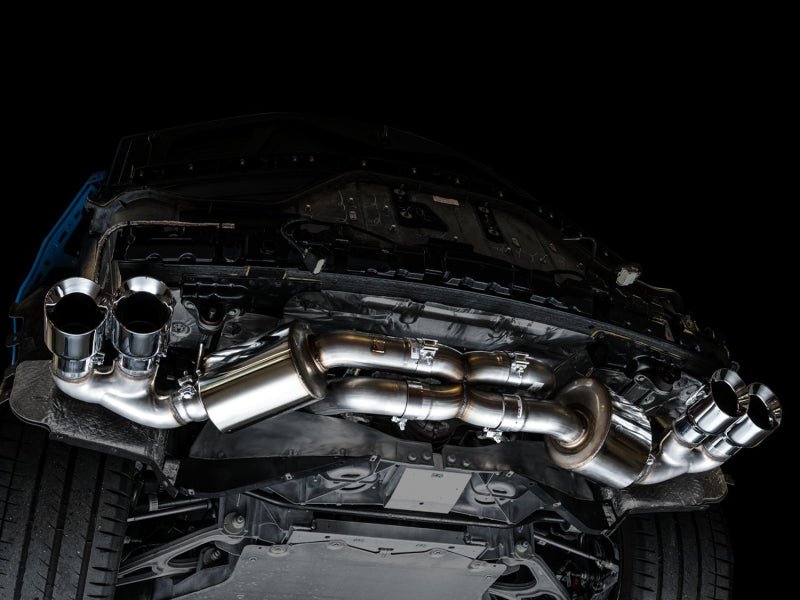 AWE Tuning 2020 Chevrolet Corvette (C8) Touring Edition Exhaust - Quad Chrome Silver Tips - CPC Performance