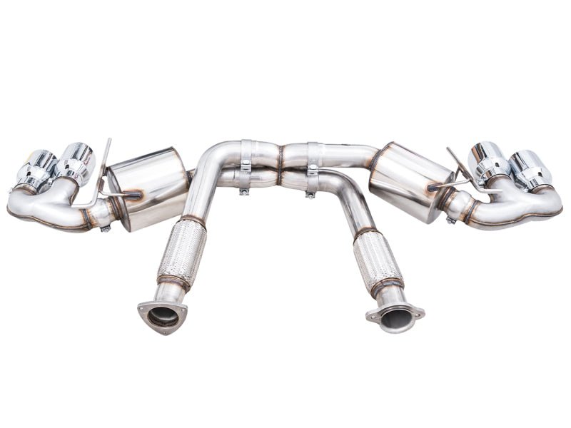 AWE Tuning 2020 Chevrolet Corvette (C8) Touring Edition Exhaust - Quad Chrome Silver Tips - CPC Performance