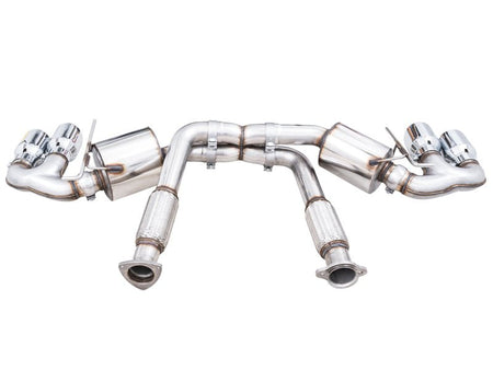 AWE Tuning 2020 Chevrolet Corvette (C8) Touring Edition Exhaust - Quad Chrome Silver Tips - CPC Performance