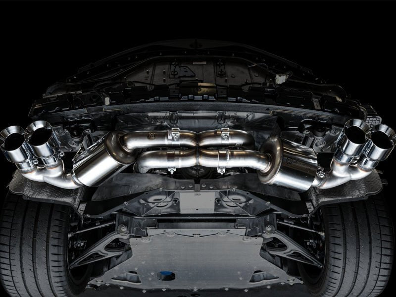 AWE Tuning 2020 Chevrolet Corvette (C8) Touring Edition Exhaust - Quad Chrome Silver Tips - CPC Performance