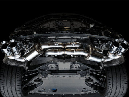 AWE Tuning 2020 Chevrolet Corvette (C8) Touring Edition Exhaust - Quad Chrome Silver Tips - CPC Performance