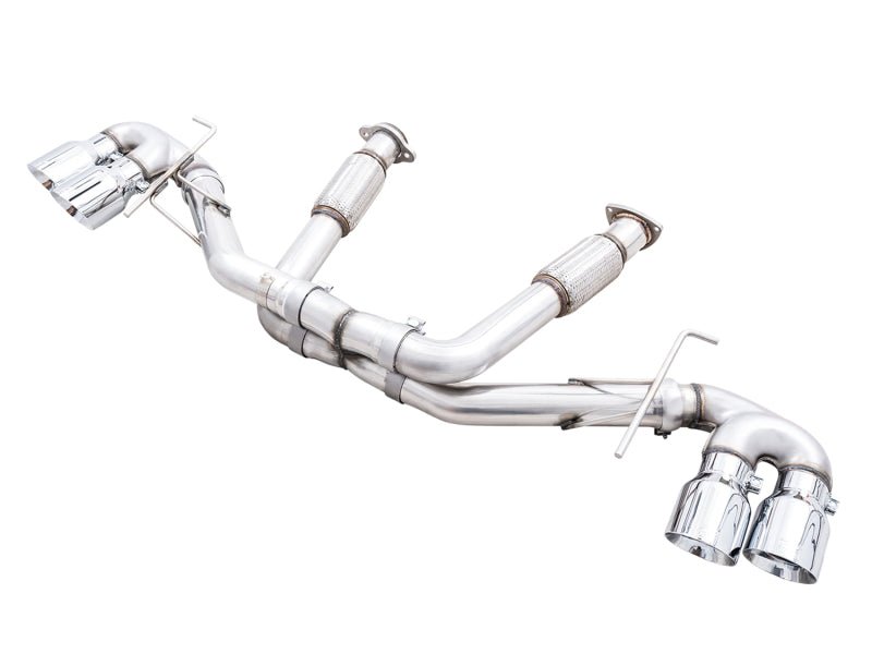 AWE Tuning 2020 Chevrolet Corvette (C8) Track Edition Exhaust - Quad Chrome Silver Tips - CPC Performance