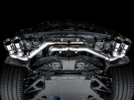 AWE Tuning 2020 Chevrolet Corvette (C8) Track Edition Exhaust - Quad Chrome Silver Tips - CPC Performance