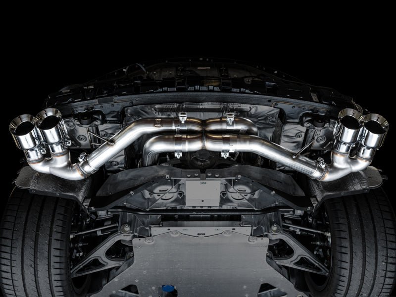AWE Tuning 2020 Chevrolet Corvette (C8) Track Edition Exhaust - Quad Chrome Silver Tips - CPC Performance