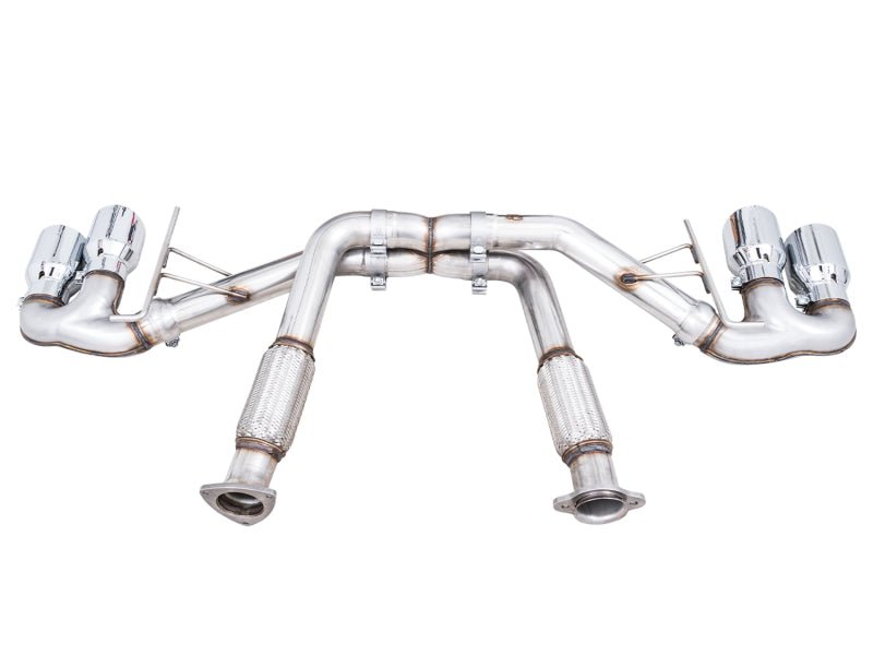 AWE Tuning 2020 Chevrolet Corvette (C8) Track Edition Exhaust - Quad Chrome Silver Tips - CPC Performance
