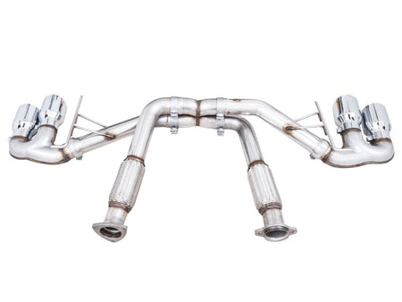 AWE Tuning 2020 Chevrolet Corvette (C8) Track Edition Exhaust - Quad Chrome Silver Tips - CPC Performance