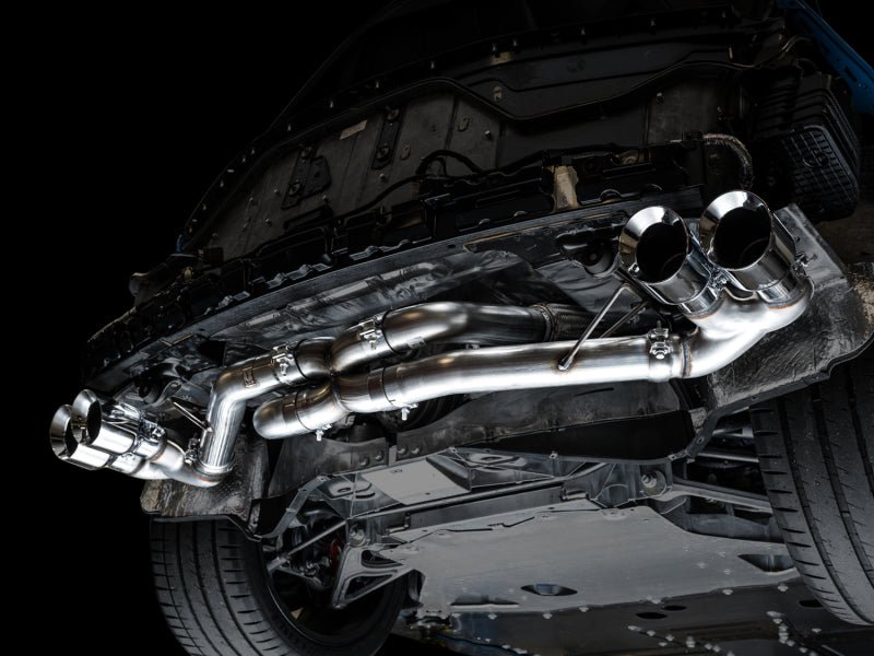 AWE Tuning 2020 Chevrolet Corvette (C8) Track Edition Exhaust - Quad Chrome Silver Tips - CPC Performance