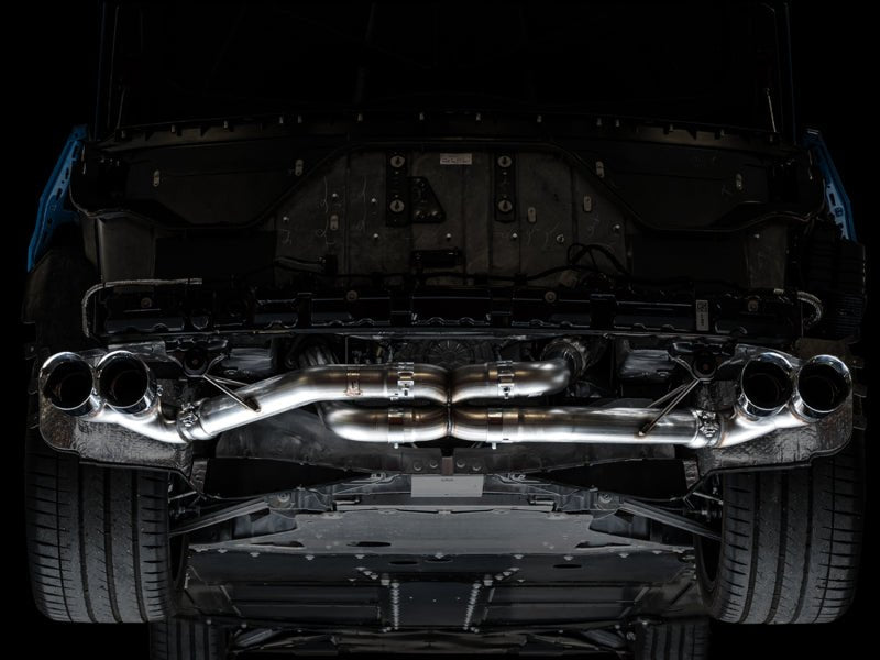 AWE Tuning 2020 Chevrolet Corvette (C8) Track Edition Exhaust - Quad Chrome Silver Tips - CPC Performance