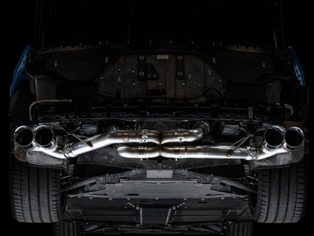 AWE Tuning 2020 Chevrolet Corvette (C8) Track Edition Exhaust - Quad Chrome Silver Tips - CPC Performance