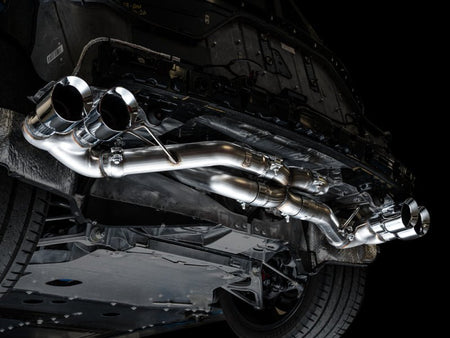AWE Tuning 2020 Chevrolet Corvette (C8) Track Edition Exhaust - Quad Chrome Silver Tips - CPC Performance