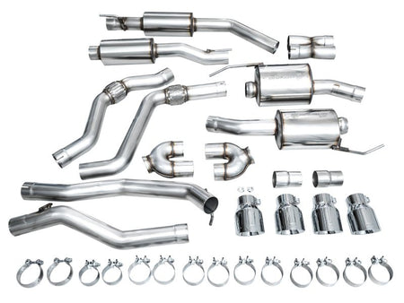 AWE Tuning 2020+ Ford Explorer ST Touring Edition Exhaust w/ Chrome Silver Tips - CPC Performance