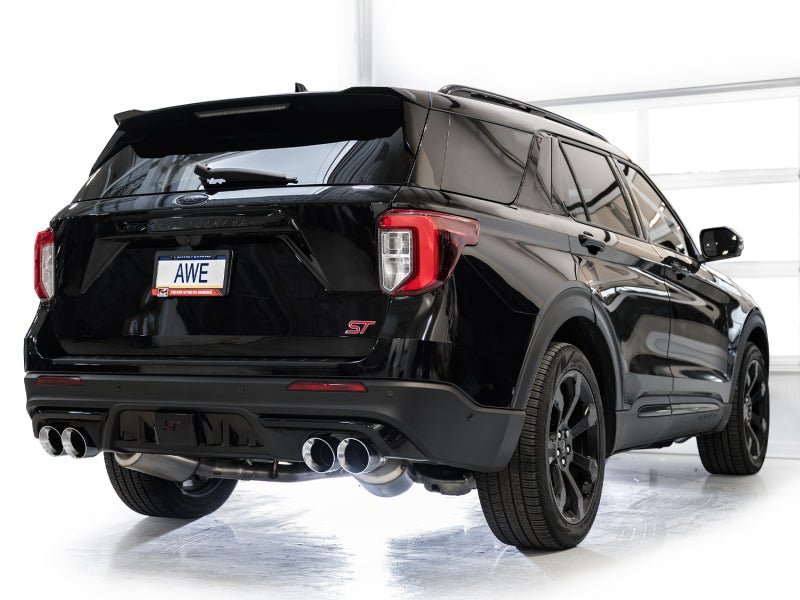 AWE Tuning 2020+ Ford Explorer ST Touring Edition Exhaust w/ Chrome Silver Tips - CPC Performance