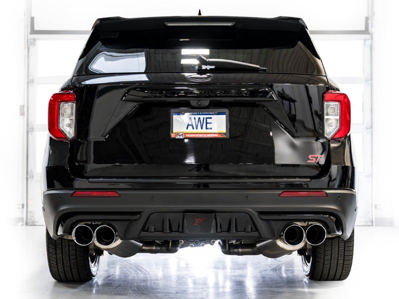 AWE Tuning 2020+ Ford Explorer ST Touring Edition Exhaust w/ Chrome Silver Tips - CPC Performance