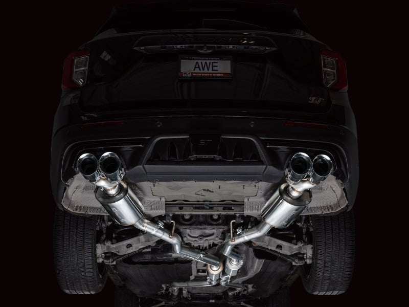 AWE Tuning 2020+ Ford Explorer ST Touring Edition Exhaust w/ Chrome Silver Tips - CPC Performance