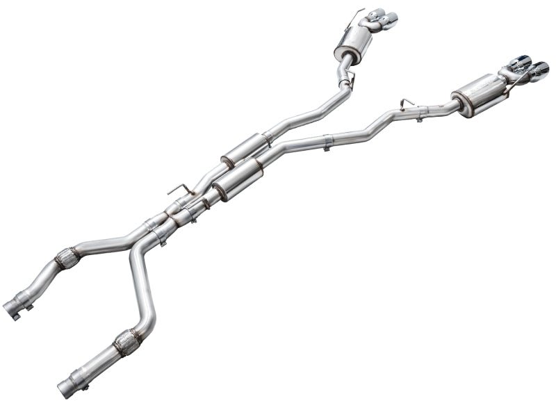 AWE Tuning 2020+ Ford Explorer ST Touring Edition Exhaust w/ Chrome Silver Tips - CPC Performance