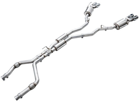 AWE Tuning 2020+ Ford Explorer ST Touring Edition Exhaust w/ Chrome Silver Tips - CPC Performance