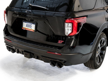 AWE Tuning 2020+ Ford Explorer ST Touring Edition Exhaust w/ Diamond Black Tips - CPC Performance