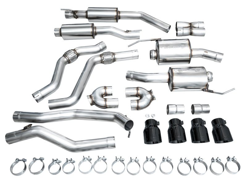 AWE Tuning 2020+ Ford Explorer ST Touring Edition Exhaust w/ Diamond Black Tips - CPC Performance