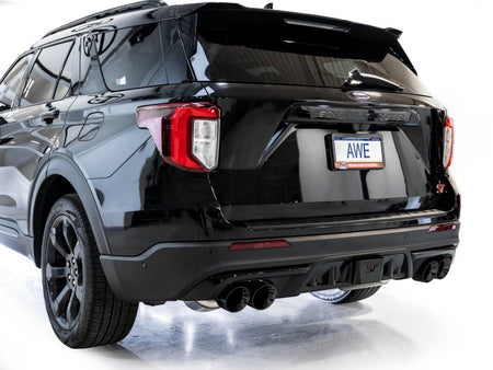 AWE Tuning 2020+ Ford Explorer ST Touring Edition Exhaust w/ Diamond Black Tips - CPC Performance