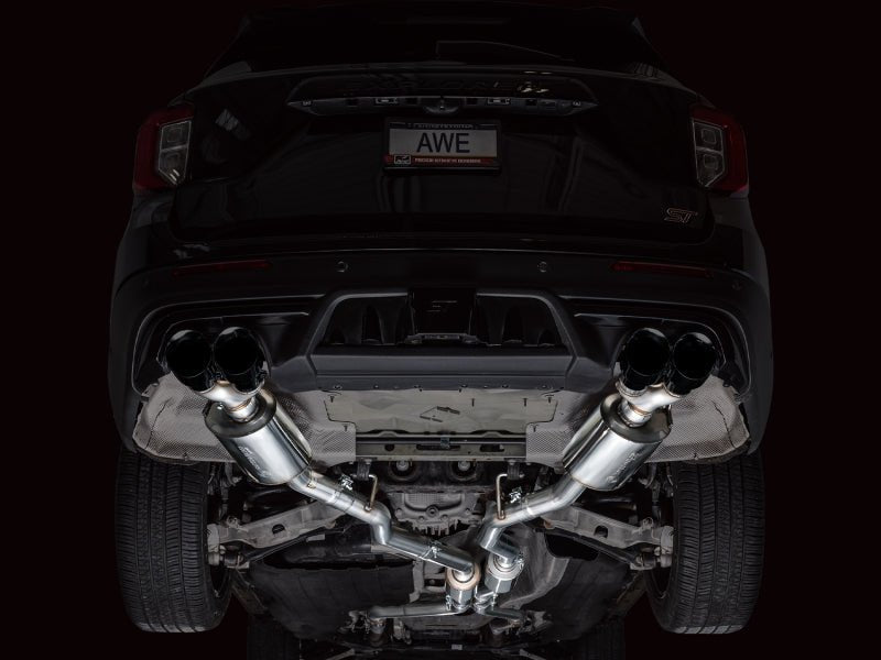 AWE Tuning 2020+ Ford Explorer ST Touring Edition Exhaust w/ Diamond Black Tips - CPC Performance