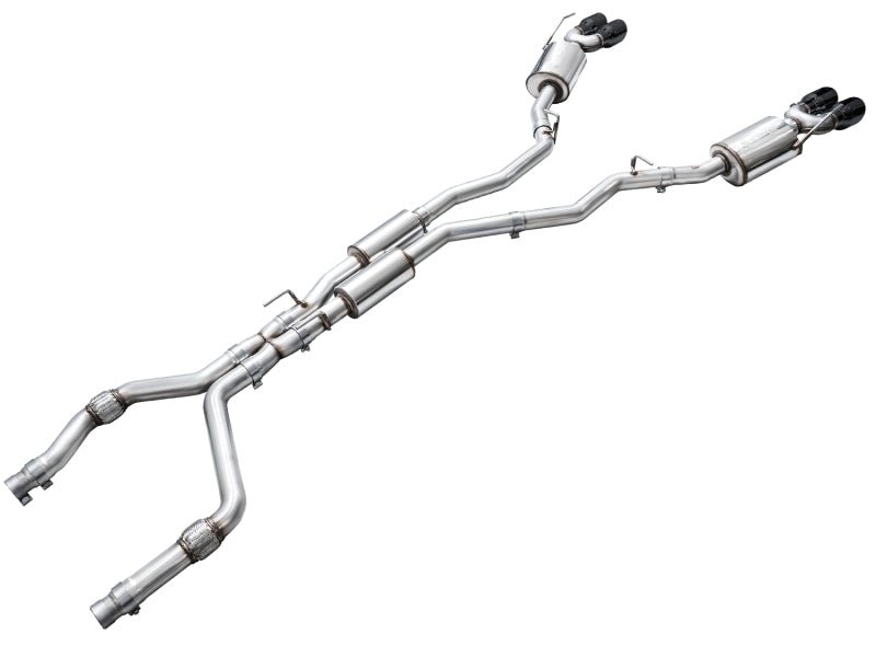 AWE Tuning 2020+ Ford Explorer ST Touring Edition Exhaust w/ Diamond Black Tips - CPC Performance