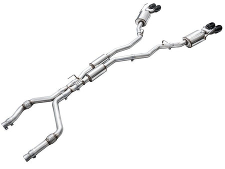 AWE Tuning 2020+ Ford Explorer ST Touring Edition Exhaust w/ Diamond Black Tips - CPC Performance