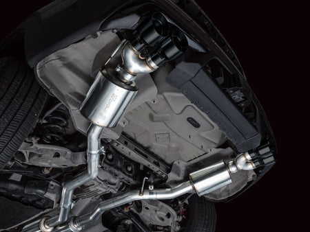 AWE Tuning 2020+ Ford Explorer ST Touring Edition Exhaust w/ Diamond Black Tips - CPC Performance